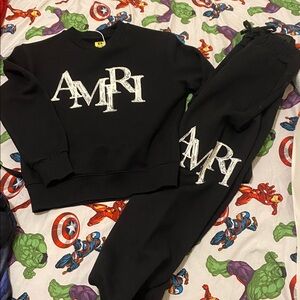 AMIRI Black Set with White Logo